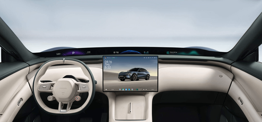 Figure 1_ The interior of Xiaomi YU7