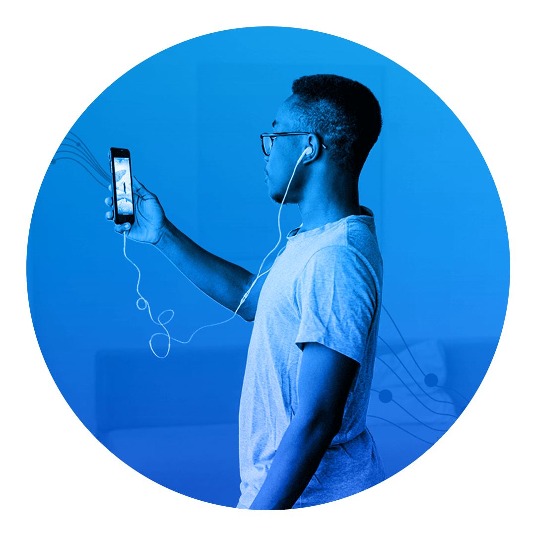 person holding a mobile phone